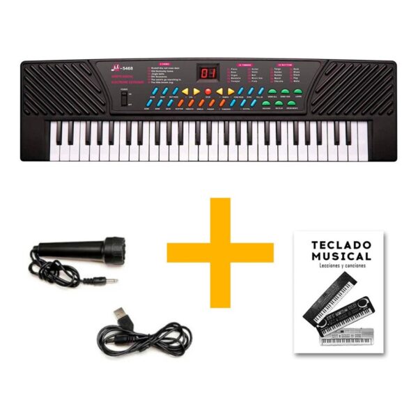 Organo Piano Teclado Musical Infantil Microfono Mq5468 Karaoke