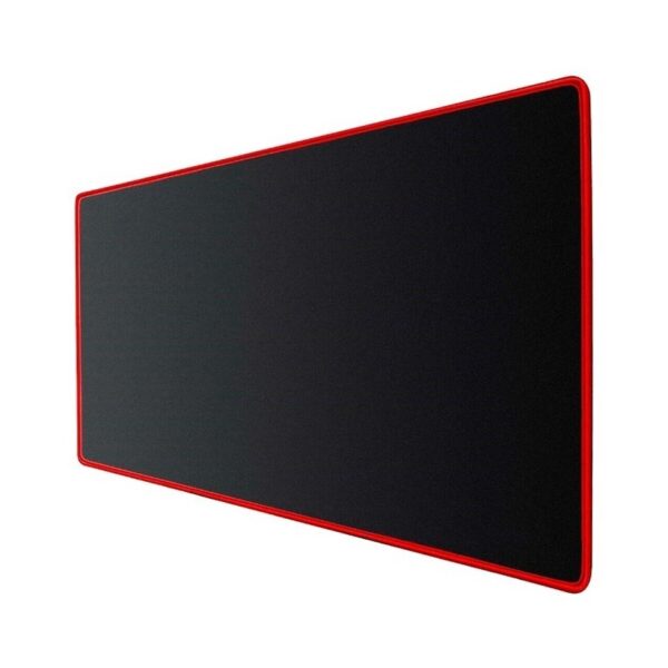 r201013.jpg Mouse Pad Gamer 70 X 30 cm X 3 Mm Negro Liso Bordes Rojo