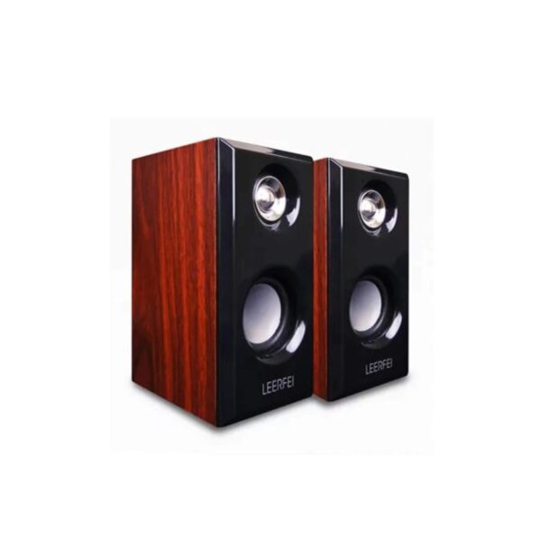 r201445.jpg Parlantes Altavoces Para Pc Multimedia 2.0 Portatil Plug 3,5mm LEERFEI YST-1014 Color Negro