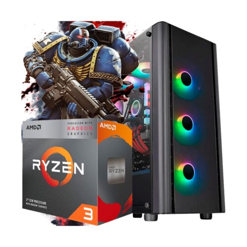 Pc Completa Gamer Amd Ryzen 3 5300G Radeon Vega 6 Ddr4 8Gb 240Gb + Wifi + Sist. + Kit de regalo