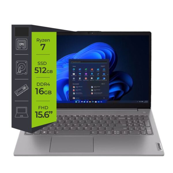 Notebook Gaming Lenovo Amd Ryzen 7 7730U 16 Gigas 512 Gigas M2 Nvme 15.6 Full Hd Radeon