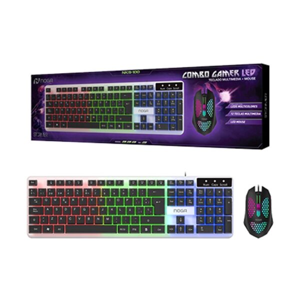r202228.jpg Kit Teclado + Mouse Gamer Noganet NKB-100 Retroiluminado Cable USB 1.4 mts