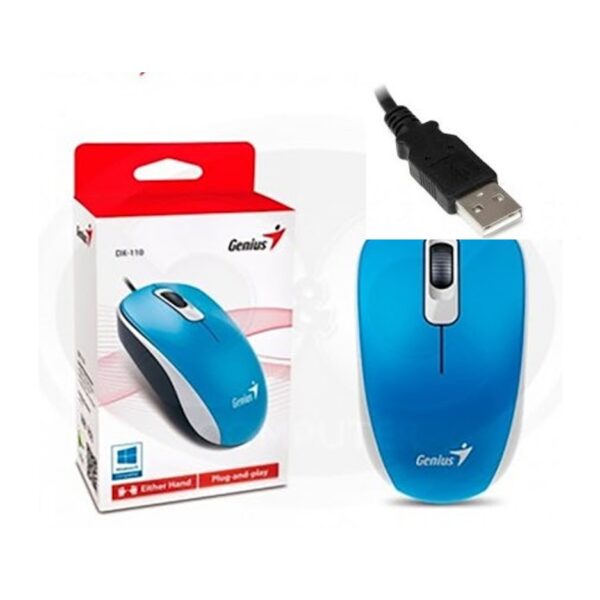 Mouse Usb Genius Dx-120 Color Celeste