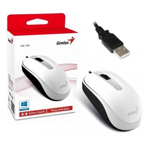 Mouse Usb Genius Dx-120 Color Blanco
