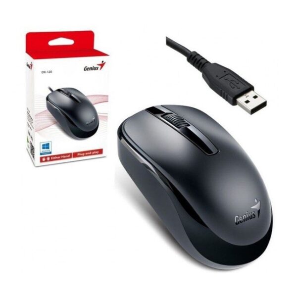 Mouse Usb Genius Dx-120 Con Cable Negro