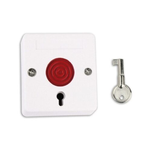 Boton Pulsador Alarma Aviso Con Llave