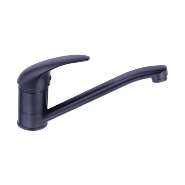 Griferia Femmto Gr03-Bk-S Canilla Monocomando Baño Y Vanitory Metal Lavatorio Negro Mate Manija Solida