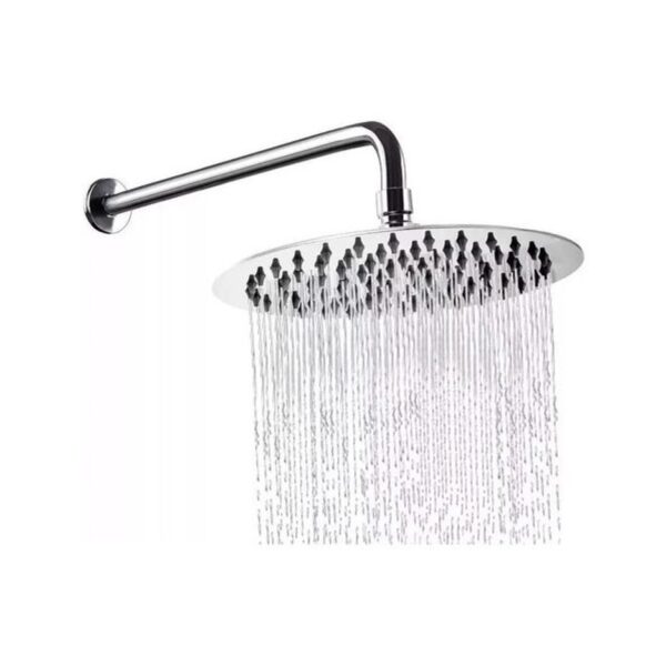 r200391 Ducha Redonda Griferia Combo Flor Acero Inoxidable 25 Cm + Brazo Tawak