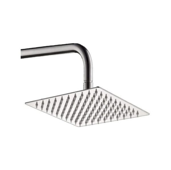 r200397 Ducha Cuadrada Griferia Combo Flor Acero Inoxidable 25 Cm + Brazo Tawak