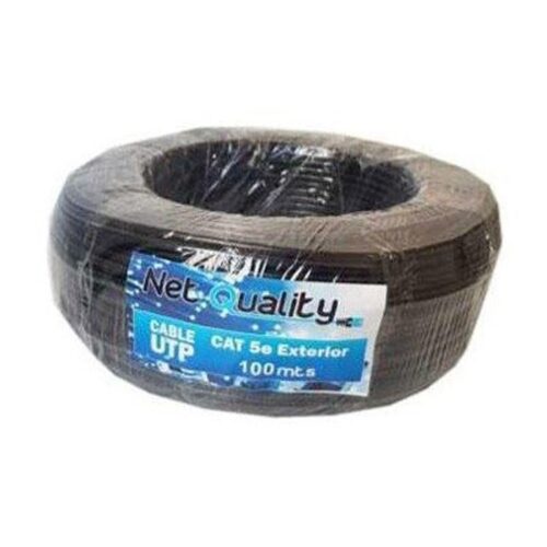 Cable Utp Netquality Bobina Rollo 100M Categoria 5E Exterior 2 Pares Cctv Alarmas Seguridad