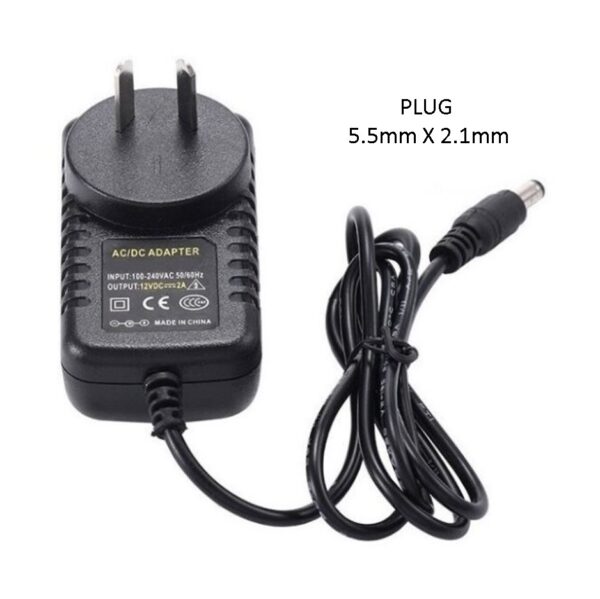 Fuente De Alimentacion 12V 2A Camaras Seguridad Luces Led Cctv Impresoras