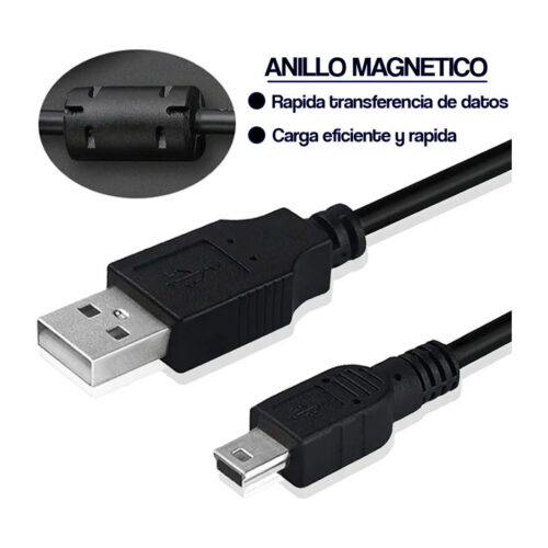 Cable Usb A Mini Usb Con Filtro En Bolsa 1.5M Ps3 Gps Mp3 Camaras V3 Miniusb Cab-45008