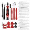 Kit Herramientas Juego Set Destornilladores Puntas Precision 115 Pcs Celular Pc Rojo