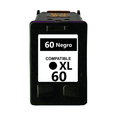 Cartucho Alternativo Gtc Para Hp 60 Xl Negro 18Ml Cc640Wl Deskjet D1660, F4280, F4480 Photosmart C4780, C4680, D110