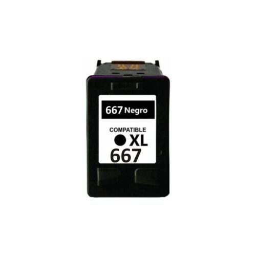 Cartucho Alternativo Gtc Para Hp 667 Xl Negro 22Ml Deskjet Plus Ink Advantage