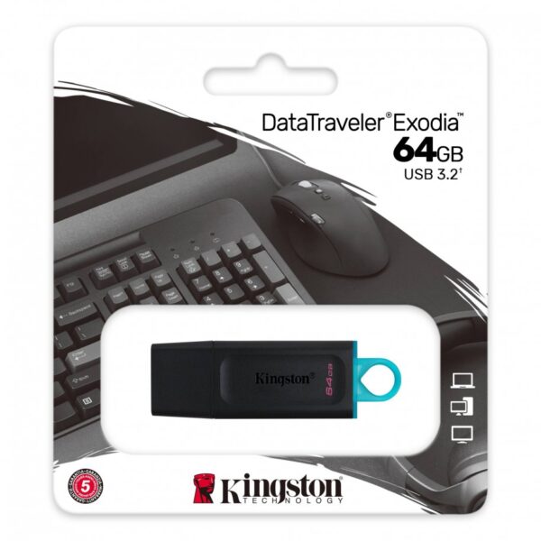 Pendrive 64Gb Dtx Kingston Exodia Usb 3.2 Pen Drive