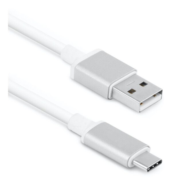 Cable Usb Blanco Tipo C A Usb 2.0 Usb-C
