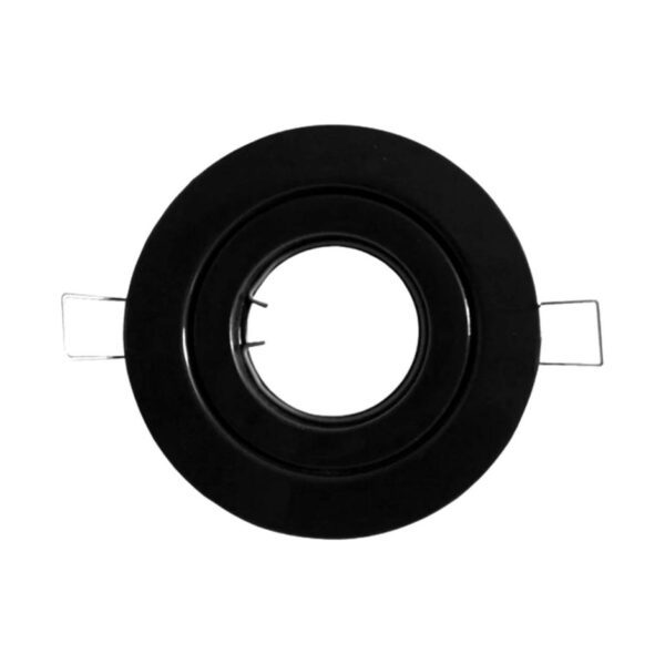 Spot Aro De Embutir Fijo Para Dicroica Negro Gu10