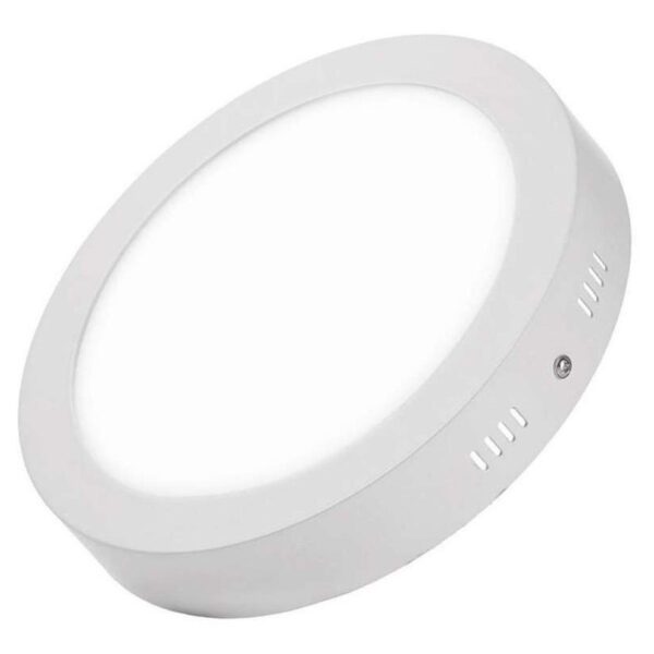Panel Plafon Led Superficial Aplicar Redondo 18W 220V Blanco Fri0