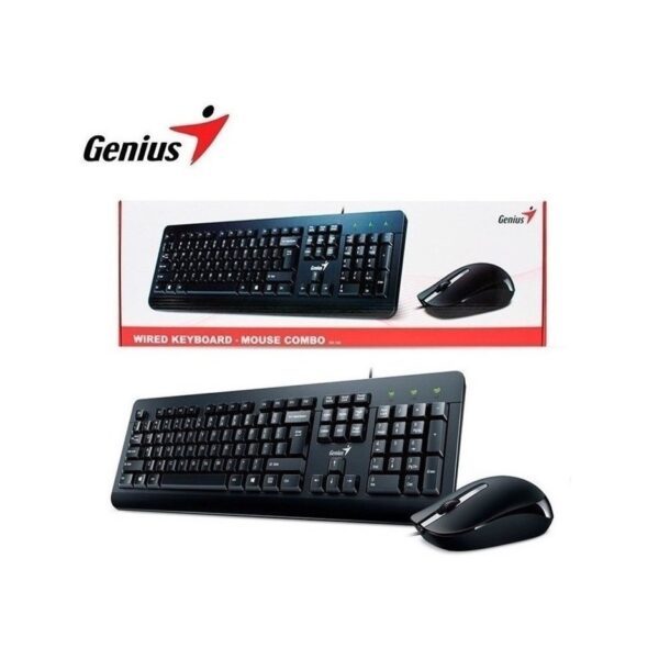 Teclado + Mouse Kit Genius Km-160 Usb Con Cable Español