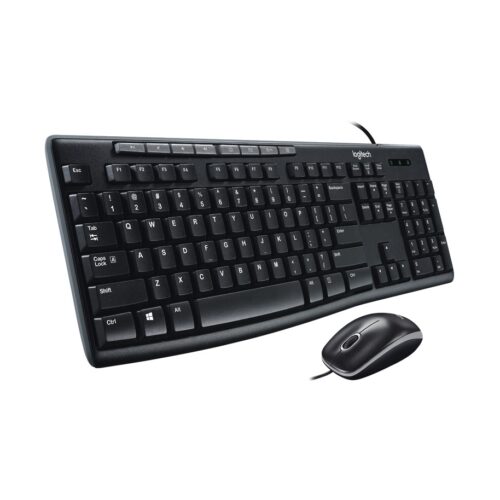 Teclado Y Mouse Kit Mk200 Logitech Con Cable Y Controles De Musica