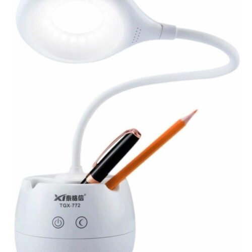 Velador Led Touch Lampara Mesa Carga Usb Inalambrica Blanco Tgx-772