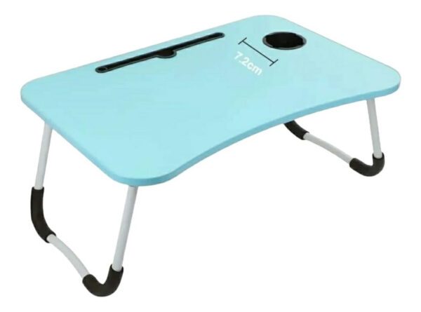 Mesa Para Cama Plegable Desayunadora Bandeja Notebook Tablet Celeste