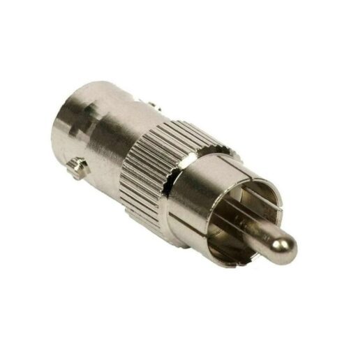 Ficha Conector Adaptador De Bnc Hembra A Rca Macho Camaras Cctv