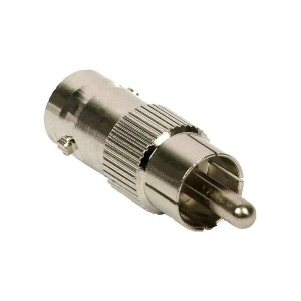 Ficha Conector Adaptador De Bnc Hembra A Rca Macho Camaras Cctv