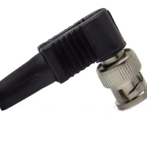 Ficha Conector Bnc A Tornillo 90º Para Coaxil Rg59 Camaras Cctv
