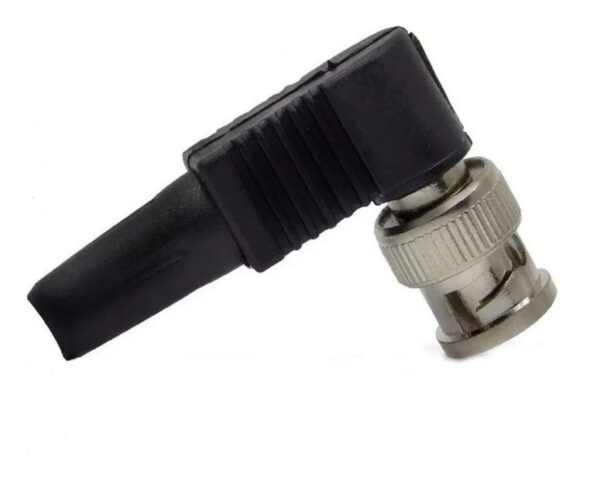 Ficha Conector Bnc A Tornillo 90º Para Coaxil Rg59 Camaras Cctv