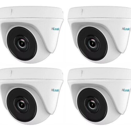 Pack 4 Camaras Infrarroja Hilook By Hikvision Cctv Turbo Hd 720P 1Mp 4En1 Tvi Cvi Ahd Gran Angular