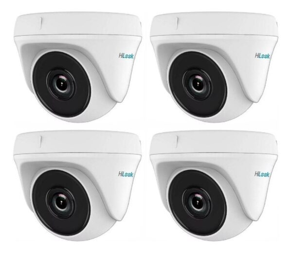 Pack 4 Camaras Infrarroja Hilook By Hikvision Cctv Turbo Hd 720P 1Mp 4En1 Tvi Cvi Ahd Gran Angular