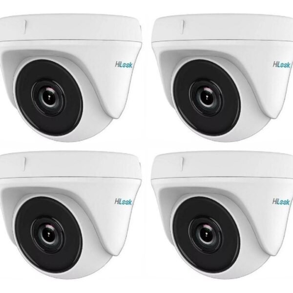 Pack 4 Camaras Infrarroja Hilook By Hikvision Cctv Turbo Hd 720P 1Mp 4En1 Tvi Cvi Ahd Gran Angular