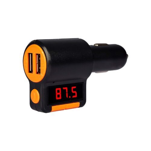 Transmisor Fm Usb Bluetooth Auto Manos Libres Con Radio Fm Negro