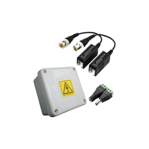 Pack Accesorios Balun Video + Ficha Plug + Caja Estanca