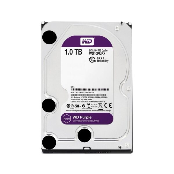 r200493.jpg Disco Rigido Hdd Interno Western Digital Wd 1Tb Purple 3.5 Videovigilancia