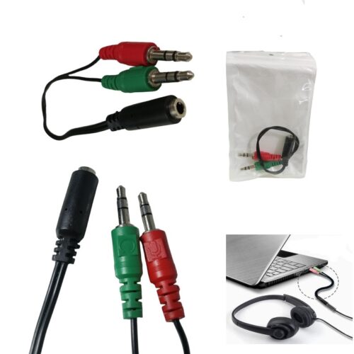 Adaptador Cable Audio 2 Macho Y 1 Hembra