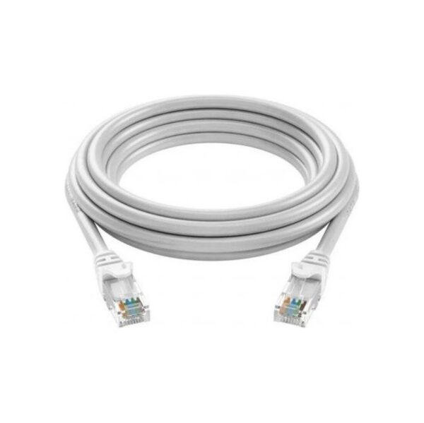 Cable De Red Utp 10 Metros Armado Cat 5E Pc Modem Smart Led Tv Proyector Camaras Cctv Ficha Rj45