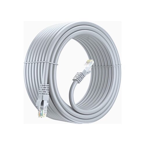 Cable De Red Utp 15 Metros Armado Cat 5E Pc Modem Smart Led Tv Proyector Camaras Cctv Ficha Rj45