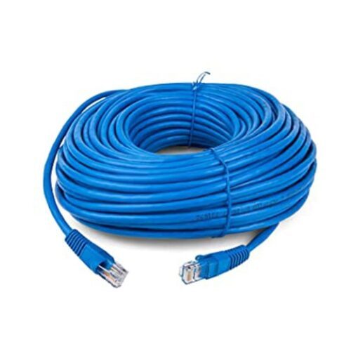 Cable De Red Utp 40 Metros Armado Cat 5E Pc Modem Smart Led Tv Proyector Camaras Cctv Ficha Rj45