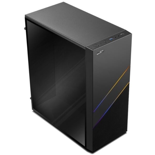 r200671 Gabinete Pc Gamer Sentey J10 Rgb Usb Acrilico Sin Fuente Solo