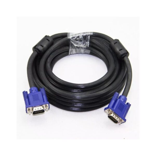 Cable Vga M-M Pc Monitor 5 Metros Proyector Tv Doble Filtro