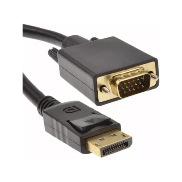 Cable Adaptador Displayport Macho A Vga Macho 1,8 Metros