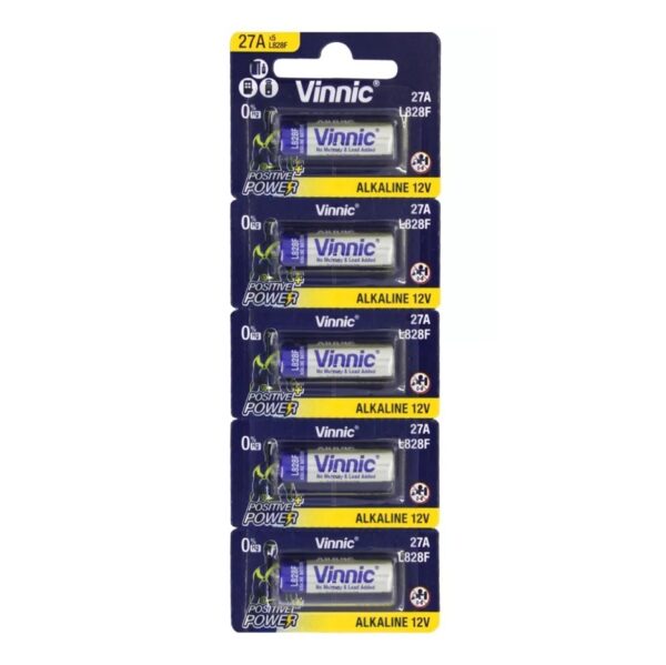Pilas Vinnic A27 Alcalina 27A Alarmas Portones Remoto X1 Unidad