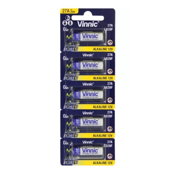 Pilas Vinnic A27 Alcalina 27A Alarmas Portones Remoto X1 Unidad