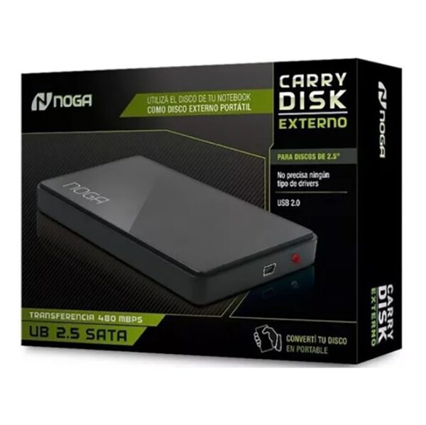 Carry Disk 2.5 Sata Usb Noganet 2.0 Caja Plastica We-103