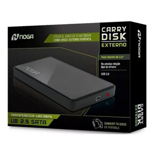 Carry Disk 2.5 Sata Usb Noganet 2.0 Caja Plastica We-103