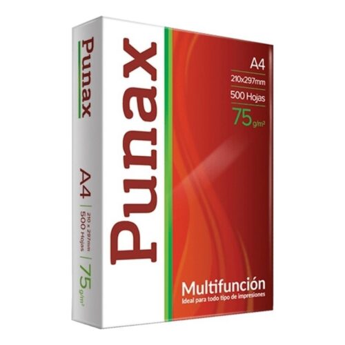 Resma De Papel Punax A4 Blanco 75Grs 500 Hojas