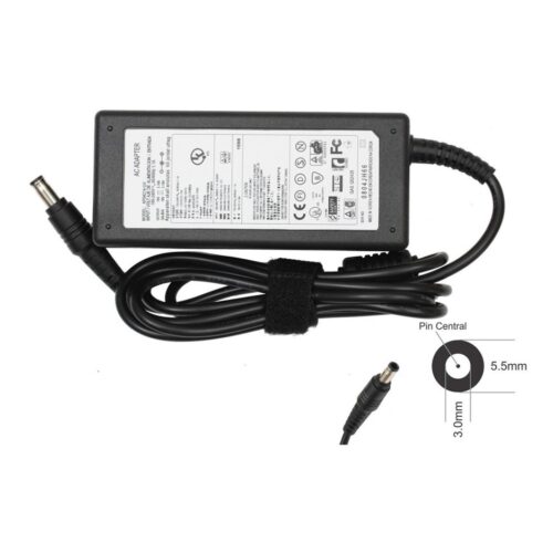 Cargador Notebook Samsung 19V 3.16A 65W 5.5 X 3.0 Mm Alternativo